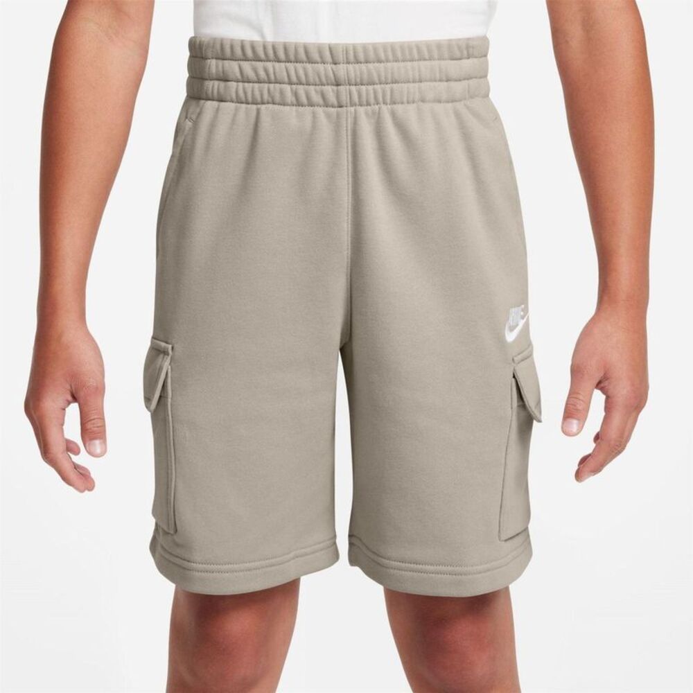 Nike Childrens/Kids Fleece Cargo Shorts / Cream